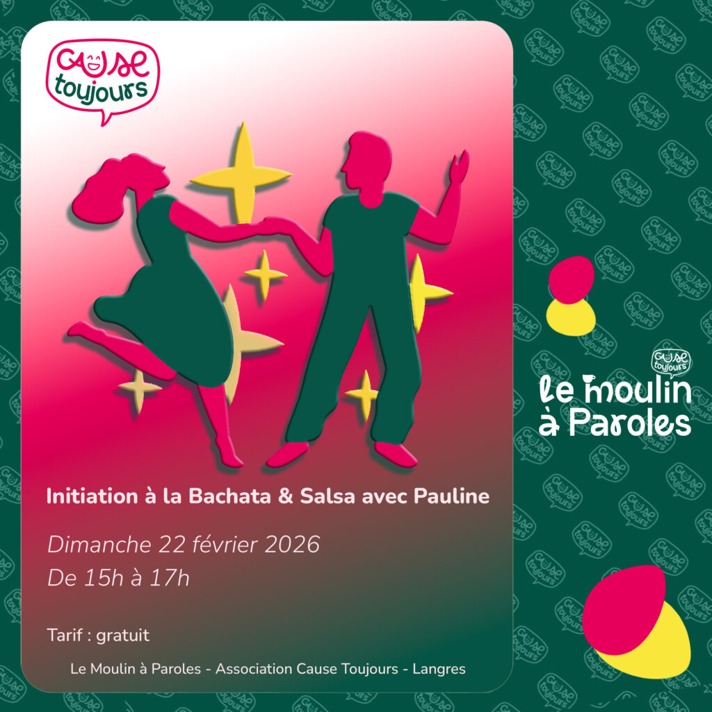 Initiation Bachata & Salsa avec Pauline à Cause Toujours (Langres)