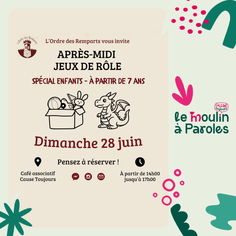 Jeu de rôle au Moulin