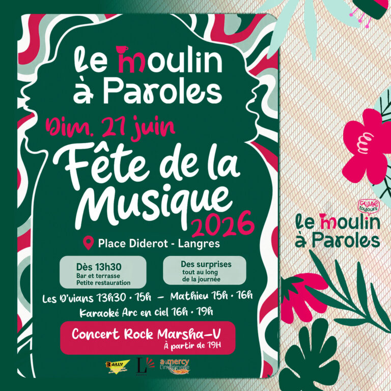 Fête de la musique au Moulin à Paroles à Langres Haute-Marne
